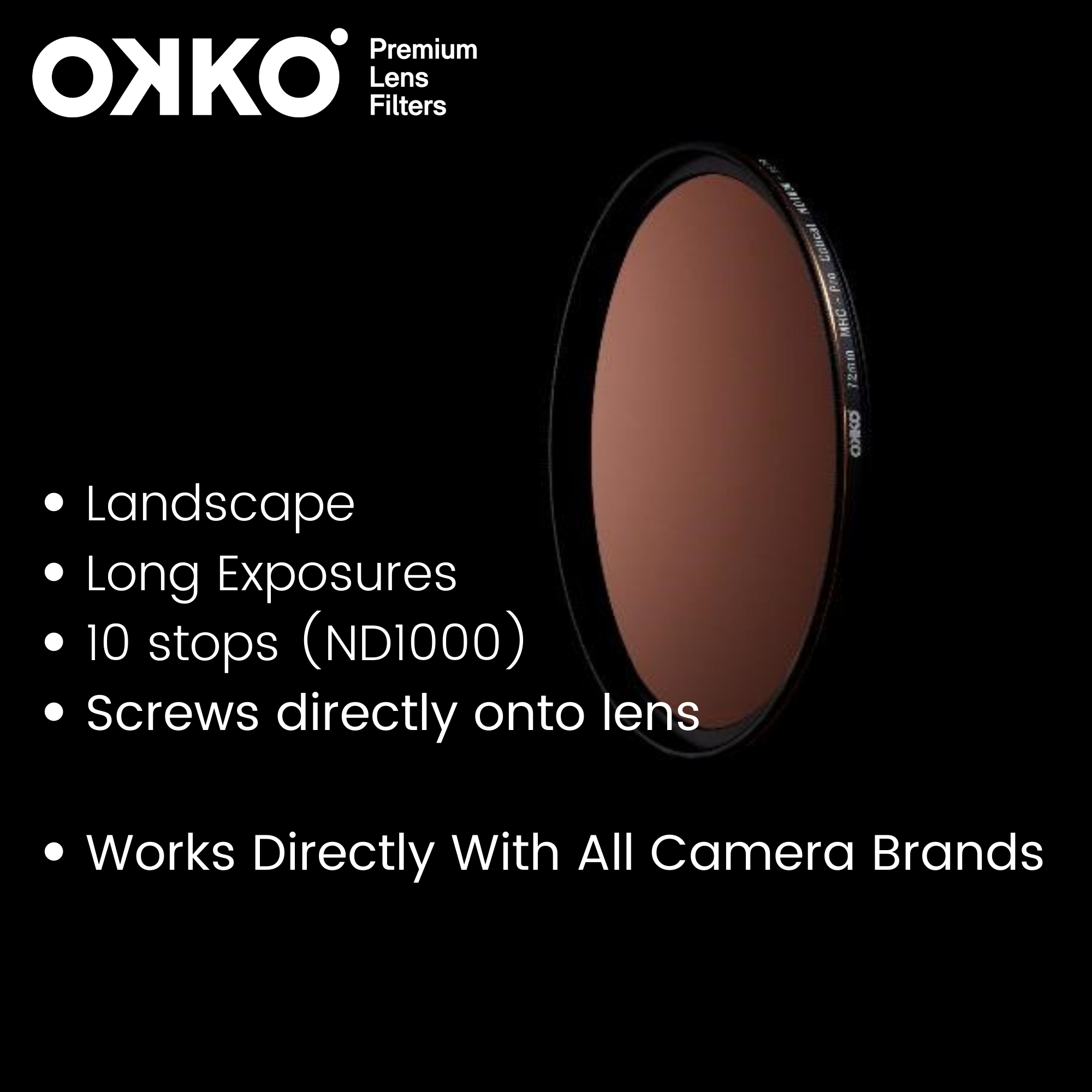 Okko Pro Neutral Density 10 Stop Filter